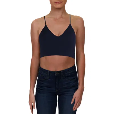 B Darlin Juniors Womens Lace Back Special Occasion Crop Top In Black