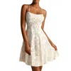 B Darlin Trendy Plus Size Scoop-neck Jacquard Dress In Neutral