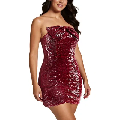B Darlin Juniors Womens Sequined Nylon Mini Dress
