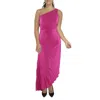 B Darlin Plus Womens Textured Polyester Midi Dress