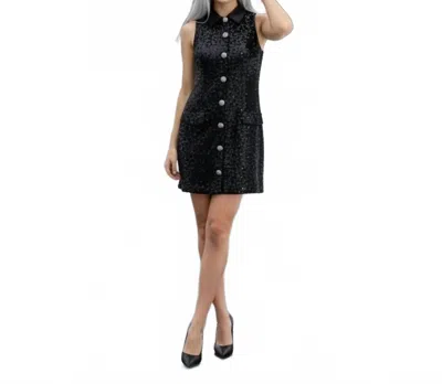B Darlin Women's Velvet Mini Dress In Black