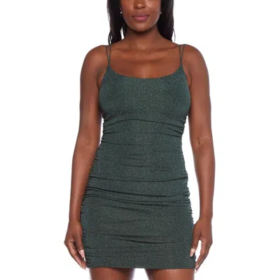 B Darlin Womens Metallic Nylon Mini Dress In Multi