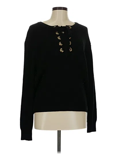 Pre-owned B. Haute By L. Bartlett Pullover Sweater In Black