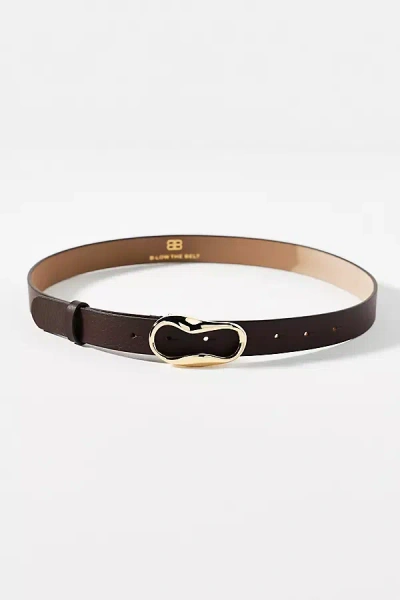 B-low The Belt Alessia Oblong Buckle Belt In Brown