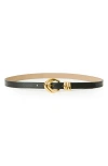 B-low The Belt Cassian Mini Leather Belt In Black