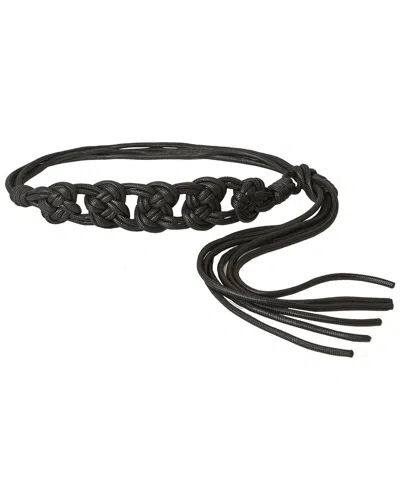 B-low The Belt Cordelia Waxed Cord Belt In Black