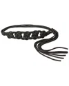 B-low The Belt Cordelia Waxed Cord Belt In Black