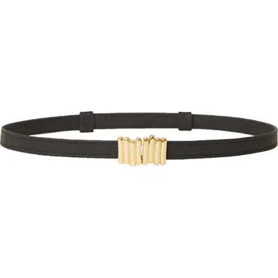 B-low The Belt Diem Leather Belt In Black Gold