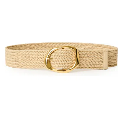 B-low The Belt Edmond Woven Belt In Champagne Gold