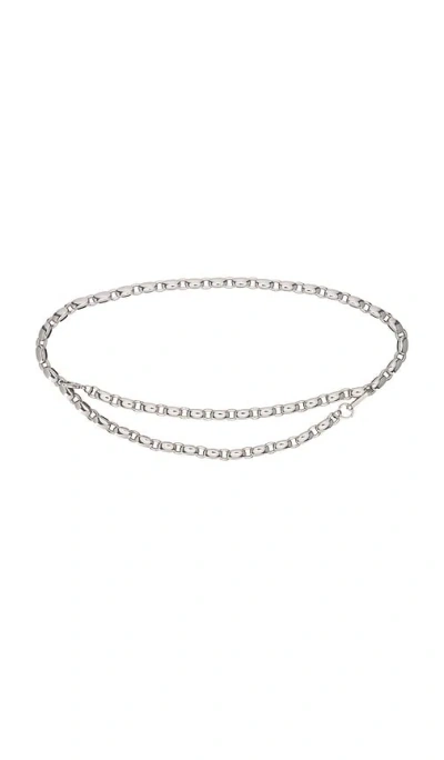 B-low The Belt Etta Chain Belt In Metallic Silver