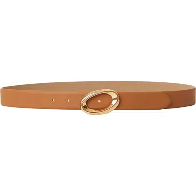 B-low The Belt Gracie Leather Belt In Cuoio Gold