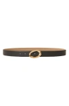 B-low The Belt Gracie Leather Belt In Black Gold