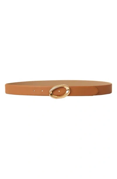 B-low The Belt Gracie Leather Belt In Cuoio Gold