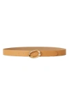B-low The Belt Gracie Leather Belt In Tan Gold