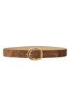 B-low The Belt Women's Greyson Suede Belt In Chocolate Gold