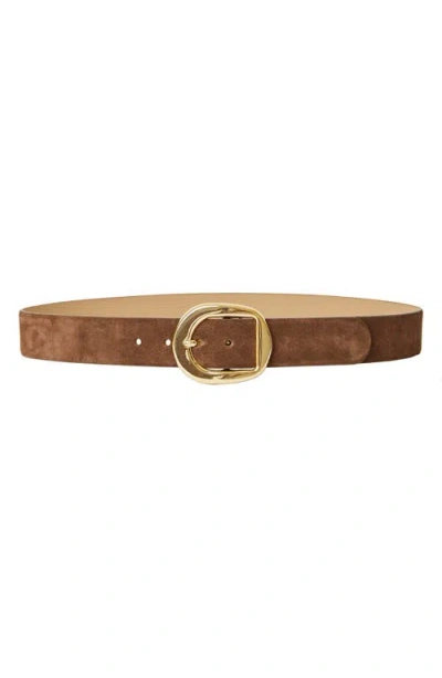 B-low The Belt Women's Greyson Suede Belt In Chocolate Gold
