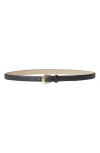 B-low The Belt Women's Kennedy Mini Leather Belt In Black Gold