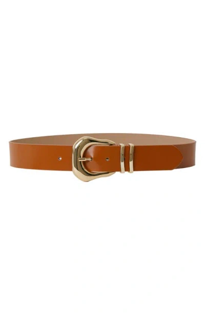 B-low The Belt Koda Mod Leather Belt In Cuoio Gold