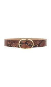 B-low The Belt Kyra Python Belt In Brown