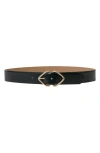 B-low The Belt Livia Gloss Belt In Black Gold