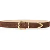 B-low The Belt Marc Suede Belt In Brown