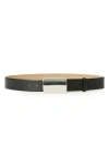 B-low The Belt Mason Leather Belt In Black Silver