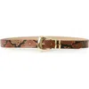B-low The Belt Milan Python Print Leather Belt