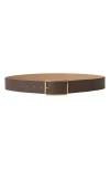 B-low The Belt Milla Leather Belt In Chocolate Gold