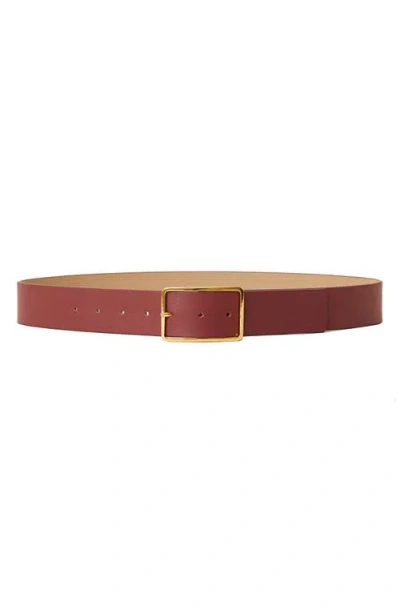 B-low The Belt Milla Leather Belt In Maroon Gold