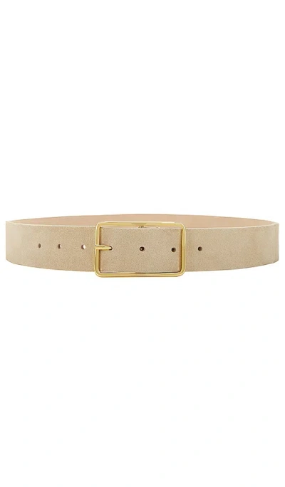 B-low The Belt Milla Suede Belt In Light Sand & Gold