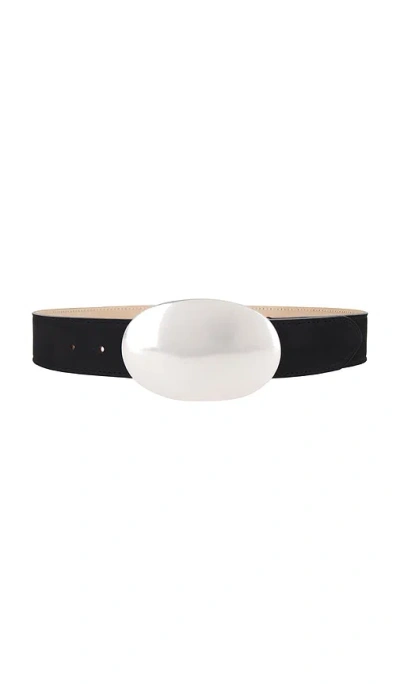 B-low The Belt Myra Nubuck Belt In 黑色&银色