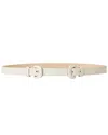 B-low The Belt Ollie Double Leather Belt In White