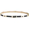B-low The Belt Roma Leather Belt In Black Gold