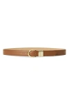 B-low The Belt Romy Leather Belt In Tobacco Gold