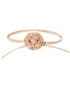 B-low The Belt Rosette Leather Wrap Belt In Apricot In Brown