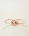 B-low The Belt Rosette Leather Wrap Belt In Apricot In Sand