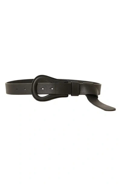 B-low The Belt Ryder Leather Wrap Belt In Black