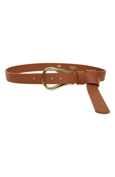 B-low The Belt Ryder Leather Wrap Belt In Brandy Gold