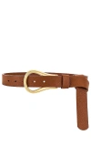 B-low The Belt Ryder Wrap Belt In Brandy Gold