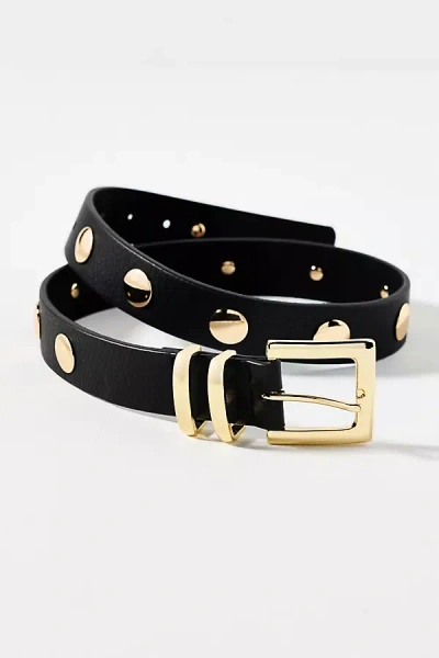 B-low The Belt Sphinx Studded Moto Belt In Black