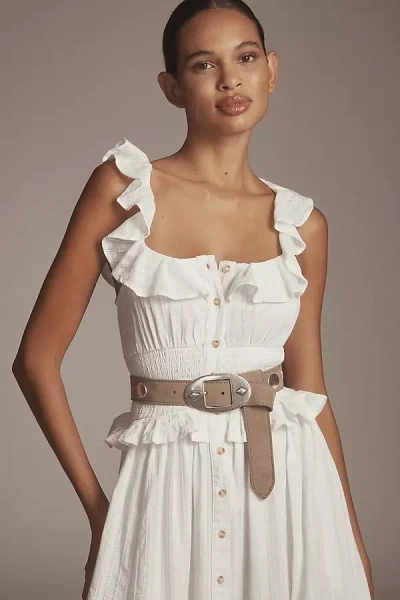 B-low The Belt Studded Tucked Hip Belt In Brown