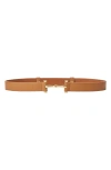 B-low The Belt Toni Leather Belt In Cuoio Gold