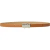 B-low The Belt Vesna Mini Leather Belt In Cuoio Silver