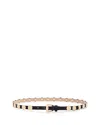 B-low The Belt Ames Studded Leather Belt In Black Gold