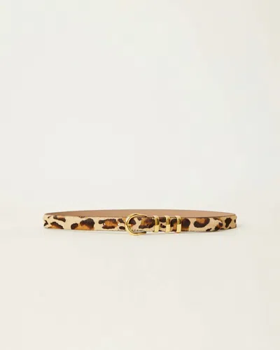 B-low The Belt Women's Kad Calf-hair Leather Belt In Leopard Gold In Multi