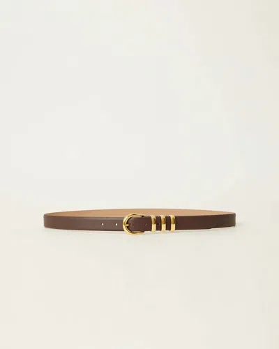 B-low The Belt Women's Kad Leather Belt In Chocolate Gold In Multi