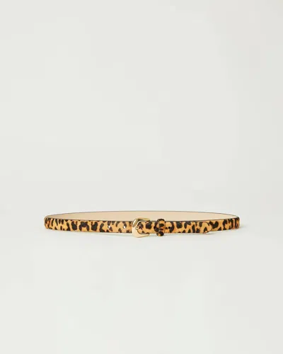 B-low The Belt Women's Kennedy Mini Calf-hair Leather Belt In Cheetah Gold In Multi