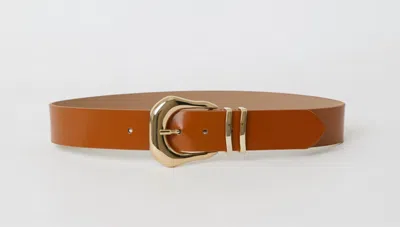 B-low The Belt Women's Koda Mod Leather Belt In Cuoio/gold In Multi
