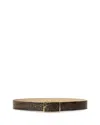 B-low The Belt Milla Croc Embossed Leather Belt In Brown