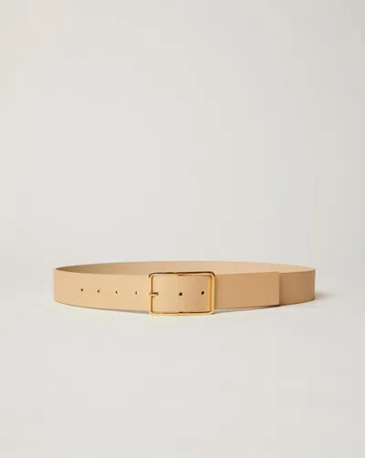 B-low The Belt Women's Milla Leather Belt In Beige/gold In Multi